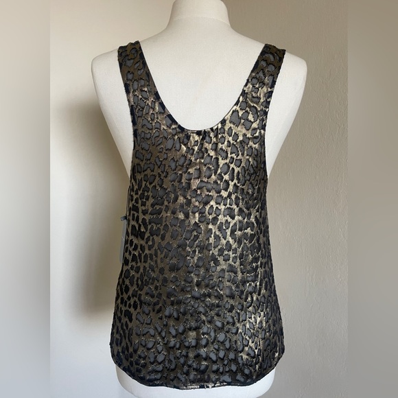 YSL Saint Laurent ✨NWT✨ Metallic Leopard Tank Top, Size Small - Picture 8 of 14